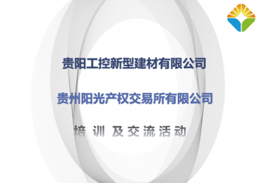 送服務進企業(yè)  提升服務質量——貴州陽光產(chǎn)權赴貴陽工控新型建材有限公司開展招標采購業(yè)務培訓交流會